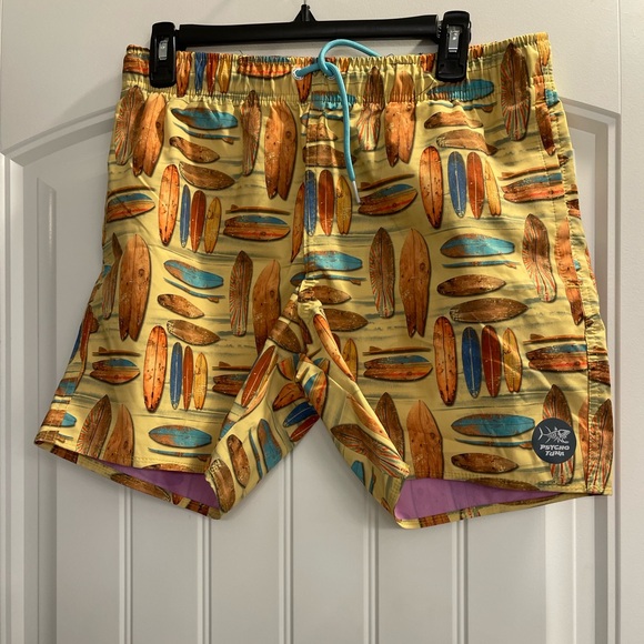 Psycho Tuna Other - Psycho Tuna men’s swim shorts surfboard yellow like new